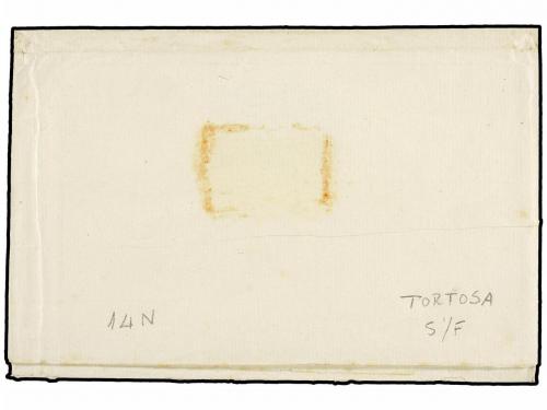 ✉ ESPAÑA: PREFILATELIA. (1821 CA.). VALENCIA a TORTOSA. Marc