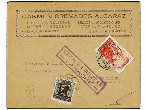 ✉ MARRUECOS. 1920-38. Conjunto de cuatro cartas, diversos fr
