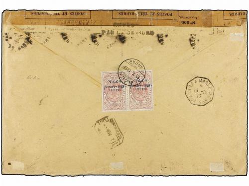 ✉ ETIOPIA. October 12, 1917. Registered cover from HARAR to 