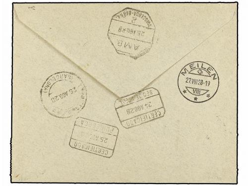 ✉ ANDORRA. Ed. 1 (3), 2 (3), 3/8. 1928. ANDORRA a SUIZA. Car