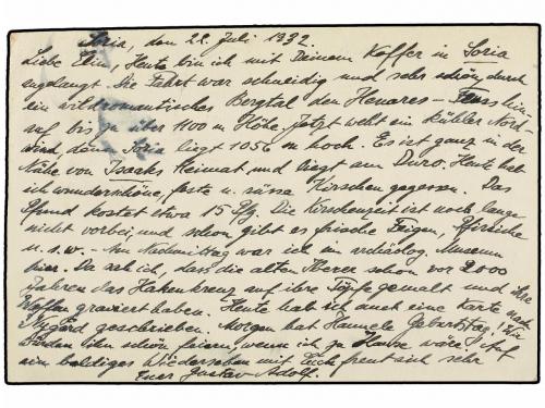 ✉ ESPAÑA ENTEROS POSTALES. Ed. 63. 1932. SORIA a ALEMANIA. E