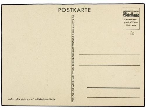 ✉ ESPAÑA GUERRA CIVIL. LEGION CONDOR. Tarjeta Postal Alemana