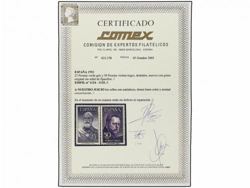 ** ESPAÑA. Ed. 1124/25. LEGAZPI y SOROLLA. Serie completa. L