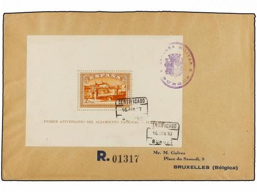 ✉ ESPAÑA. Ed. 836/37. HB, serie completa en dos sobres, mat.