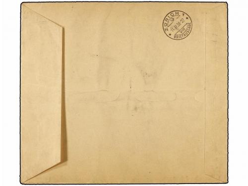 ✉ ESPAÑA. Ed. 847cc. 1938. HB. COLORES CAMBIADOS en carta a 