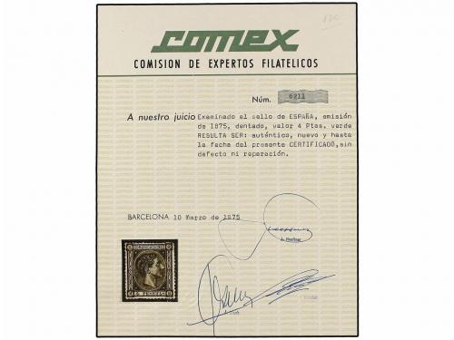 (*) ESPAÑA. Ed. 170. 4 pts. verde. Excelente centraje. MAGNÍ