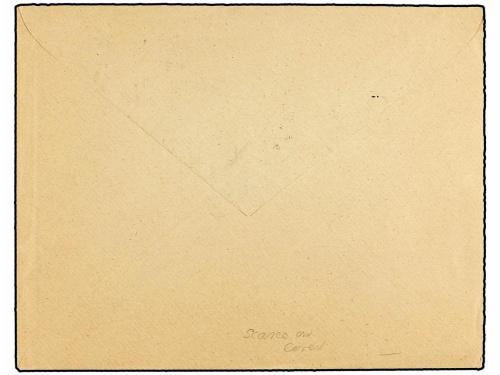 ✉ ESPAÑA. Ed. 364, 389. 1927. 5 cts. y 75 cts. s. 10 cts. ma