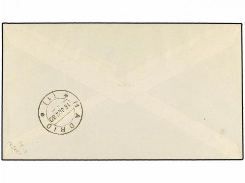 ✉ ESPAÑA. Ed. 520cc, 503, 511, 519. 1939. 5, 10, 50 cts. y 1