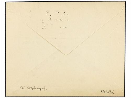 ✉ ESPAÑA. Ed. 757s. 1938. 45 cts. + 2 pts. SIN DENTAR en sob