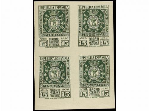 ** ESPAÑA. Ed. 727/28. SERIE COMPLETA en bloques de cuatro. 