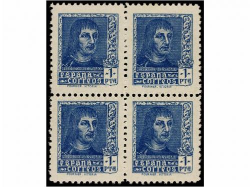 ** ESPAÑA. Ed. NE 58/59. NO EMITIDO. Serie completa en bloqu