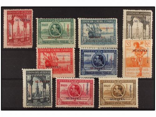 * COLONIAS ESPAÑOLAS. 1929. EXPO. SEVILLA A BARCELONA. Serie