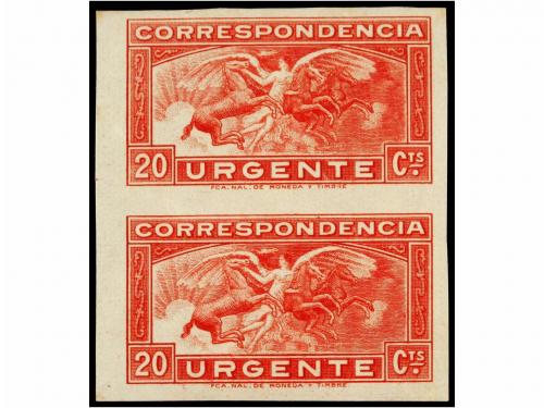** LOTES y COLECCIONES. Ed. 679s y 1000s (4). 20 cts. rojo e