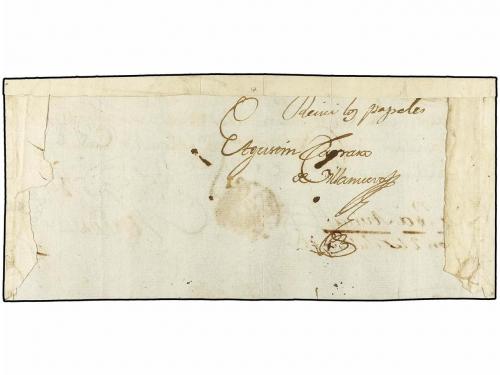 ✉ ESPAÑA: PREFILATELIA. 1785. ÁVILA a MADRID. Frente de cart