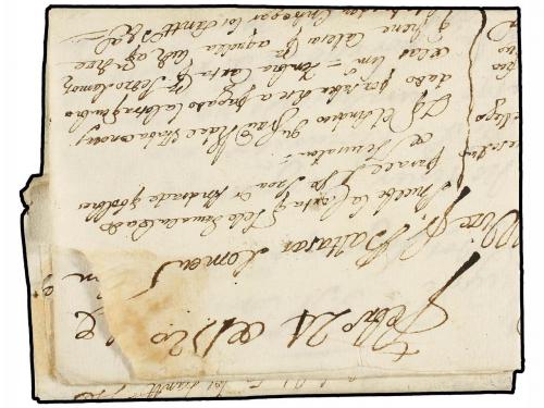 ✉ ESPAÑA: PREFILATELIA. 1720. BARCELONA a MADRID. Marca line