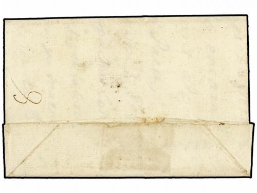 ✉ ESPAÑA: PREFILATELIA. 1749. TORTOSA a MATARÓ. Marca lineal