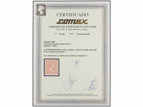 * ESPAÑA. Ed. 228. 10 pts. naranja. Excelente centraje. PIEZ