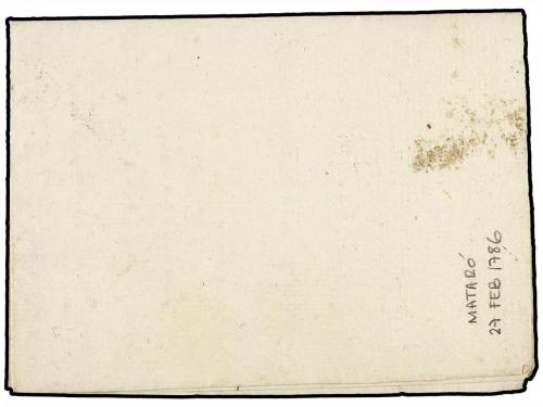 ✉ ESPAÑA: PREFILATELIA. 1786. MATARÓ a BLANES. Carta con men