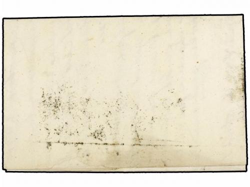 ✉ ESPAÑA: PREFILATELIA. 1852. ESPARACOSA a TRUXILLO. Marca E