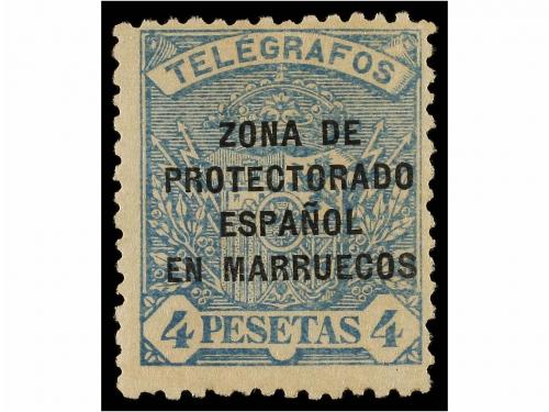 * MARRUECOS. Ed. T-17/24. TELÉGRAFOS. Serie completa, centra