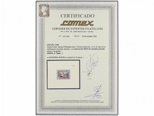 * ESPAÑA. Ed. 766hi. HB Aéreo + 5 pts. HABILITACIÓN INVERTID