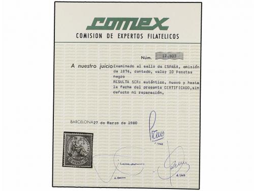 (*) ESPAÑA. Ed. 152. 10 pts. negro gris. Buen centraje. Muy 