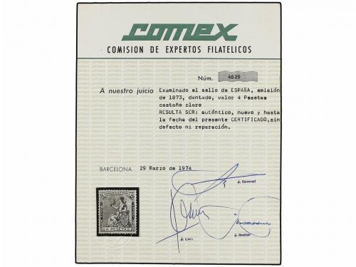 * ESPAÑA. Ed. 139. 4 pts. castaño. Excelente presencia, dent