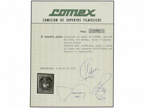 * ESPAÑA. Ed. 23. 3 cuartos bronce dorado. Color excepcional