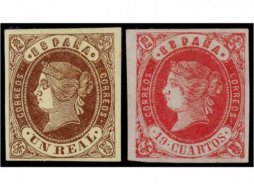 * ESPAÑA. Ed. 57/62. SERIE COMPLETA. LUJO. Sello de 19 cuart