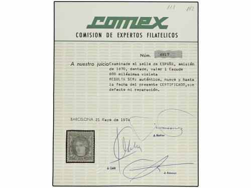 (*) ESPAÑA. Ed. 111. 1 Esc. 600 mils. Excelente centraje. PI