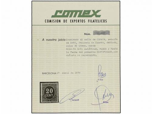 (*) ESPAÑA. Ed. 235. 20 cts. verde. Centraje perfecto. LUJO.
