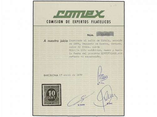 (*) ESPAÑA. Ed. 233. 10 cents. verde. Centraje perfecto. LUJ