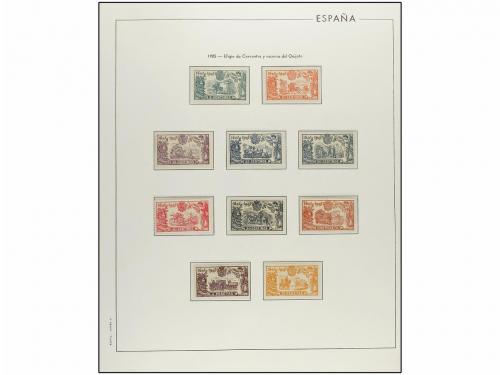 LOTES y COLECCIONES. ESPAÑA 1900-1950. Colección en hojas de