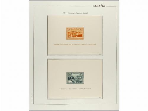 LOTES y COLECCIONES. ESPAÑA 1900-1950. Colección en hojas de