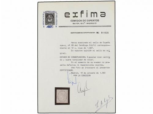 (*) ESPAÑA. Ed. 90. 19 cuartos rosa. Excelente centraje, den