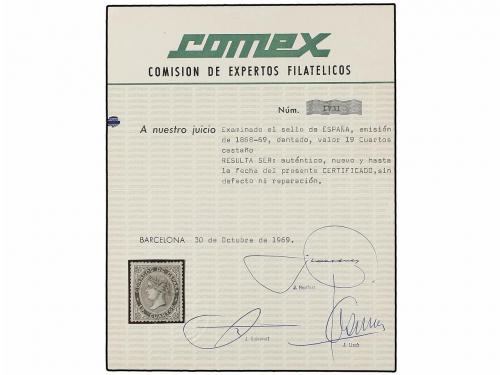 (*) ESPAÑA. Ed. 101. 19 cuartos castaño. Buen centraje para 