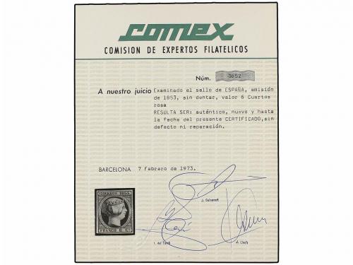 (*) ESPAÑA. Ed. 17. 6 cuartos carmín. MAGNÍFICO EJEMPLAR. Ce