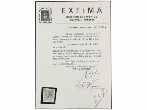 * ESPAÑA. Ed. 211. 30 cts. lila. Excelente centraje, dentado