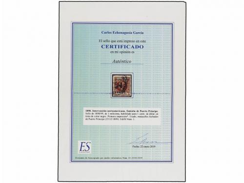 ° COLONIAS ESPAÑOLAS: CUBA. Ed. PP-1. PUERTO PRÍNCIPE. 1 cto