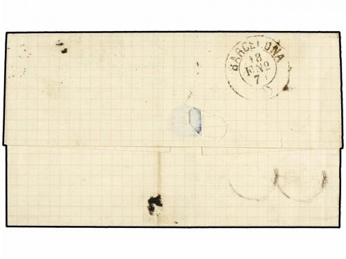 ✉ ESPAÑA. Ed. 172A, 153. 1875. TARRAGONA a BARCELONA. 10 cts