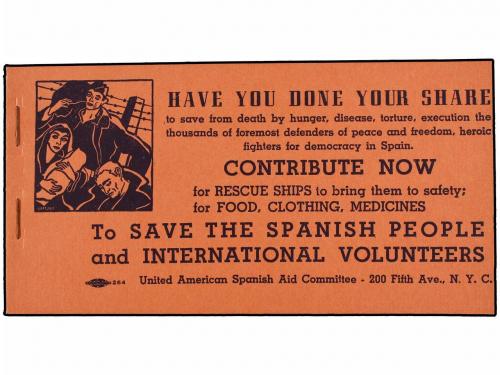 ✉ ESPAÑA GUERRA CIVIL. ESTADOS UNIDOS. 25 cts. to SAVE SPANI
