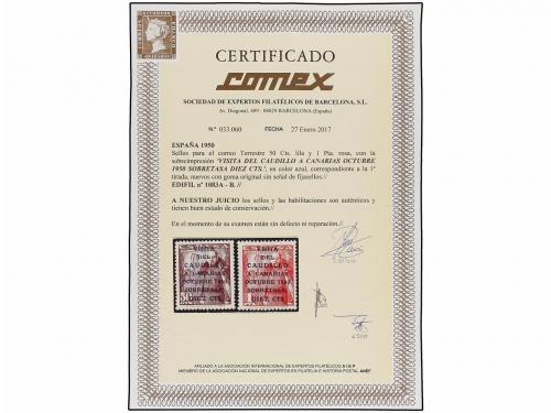 ** ESPAÑA. Ed. 1083A/B. CANARIAS CORREO. I TIRADA. Serie com