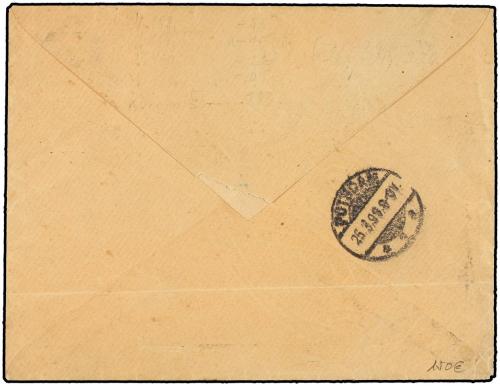 ✉ ESPAÑA. Ed. 213, 215, 217, 219 y 240. 1899. MADRID a ALEMA