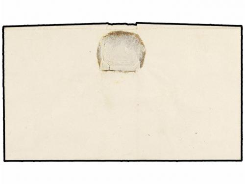 ✉ ESPAÑA. Ed. 1A. 1850. LA BISBAL a MADRID. 6 cuartos negro,