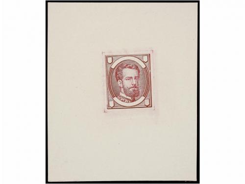 ESPAÑA. PRUEBAS DE PUNZÓN. DISEÑO NO ADOPTADO sin valor ni l