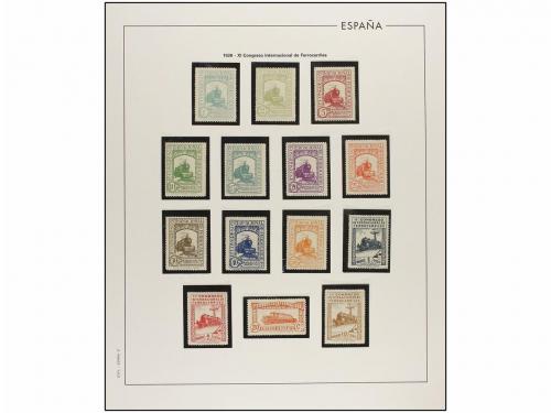 LOTES y COLECCIONES. ESPAÑA. Colección de 1900 a 1949 en hoj