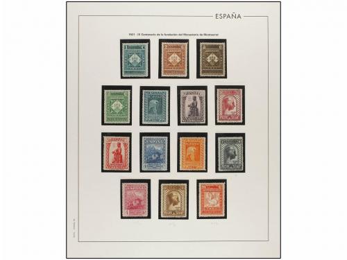 LOTES y COLECCIONES. ESPAÑA. Colección de 1900 a 1949 en hoj