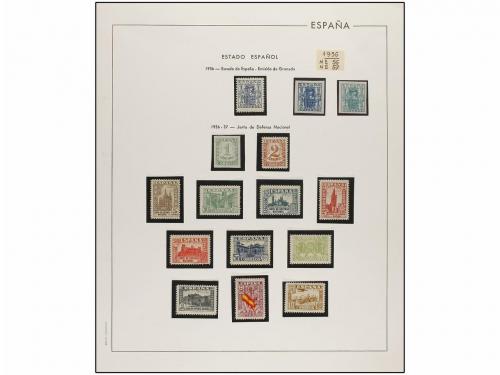 LOTES y COLECCIONES. ESPAÑA. Colección de 1900 a 1949 en hoj