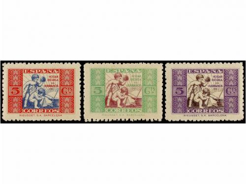 ** ESPAÑA: BENEFICENCIA. Ed. 1. ENSAYOS DE COLOR. 5 céntimos