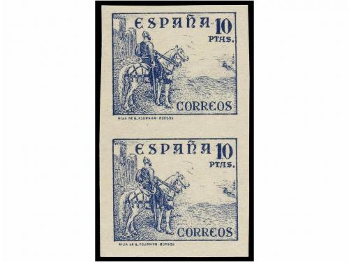 ** ESPAÑA. Ed. 814/31s. SERIE COMPLETA en parejas SIN DENTAR